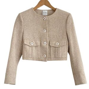 St. John Speckled Blazer Lady Jacket Old Money Preppy Rich Girl Career Size S